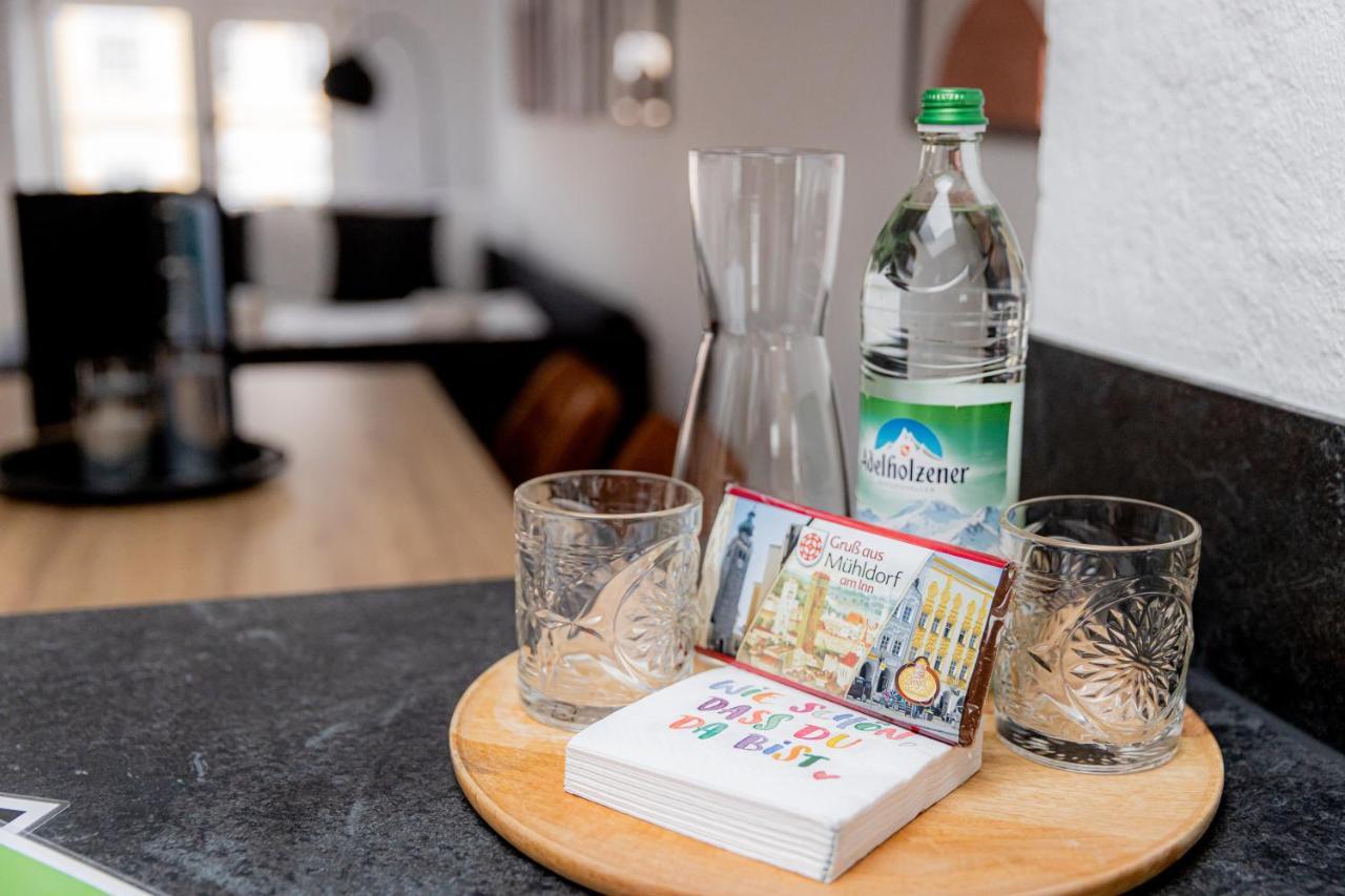 Highlight Am Stadtplatz Muehldorf - C4S Come4Stay - 2 Zimmer Wohnung I Bis Zu 5 Gaeste Extérieur photo